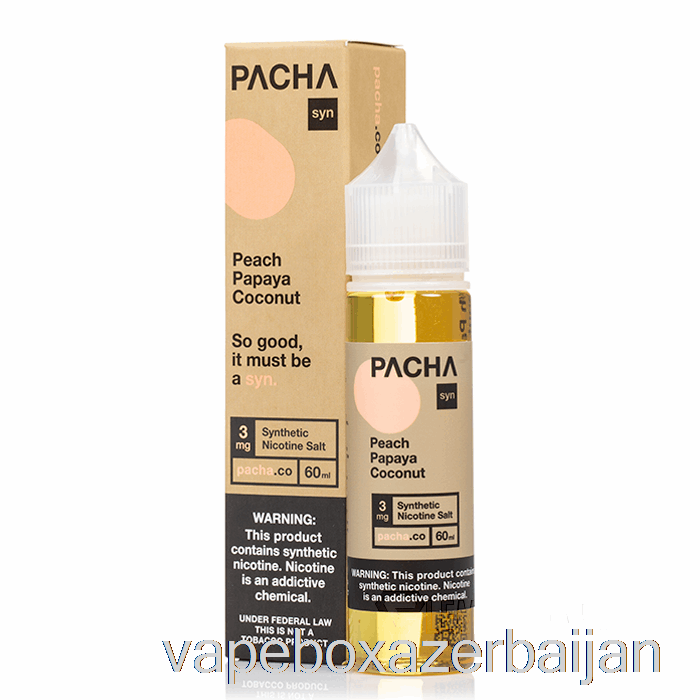 Vape Box Azerbaijan Peach Papaya Coconut Cream - Pachamama - 60mL 3mg